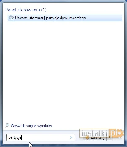 tworzenie partycji 1