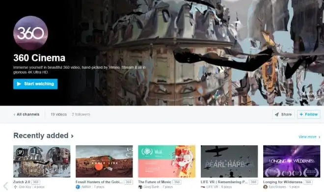 Vimeo nadrabia straty do YouTube’a. Wprowadza 360-stopniowe wideo