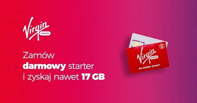 Virgin Mobile rozdaje darmowy starter i nawet 17 GB internetu