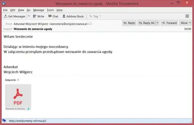 Wezwanie do zawarcia ugody – uwaga na nowy przekręt