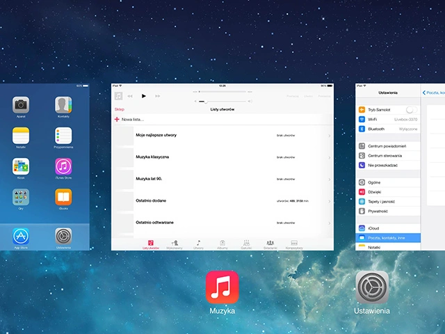 Podgląd otwartych aplikacji iOS wielozadaniowosc mini