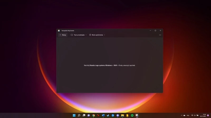Wykryto kolejny problem w Windows 11. Dotyczy Narzędzia Wycinanie