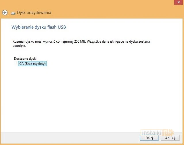 win8 dysk naprawy systemu 3