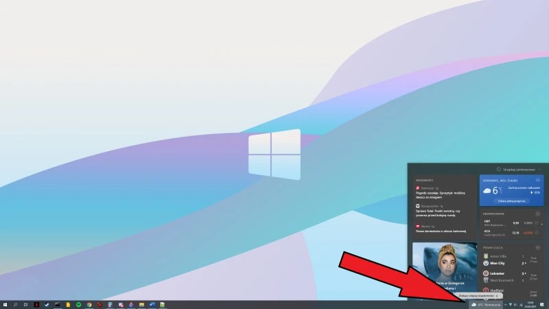 Widżet wiadomości i zainteresowania już Windows 10. Tak go włączysz