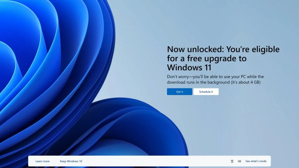 W Windows 10 zaczęły pojawiać się pełnoekranowe reklamy Windows 11