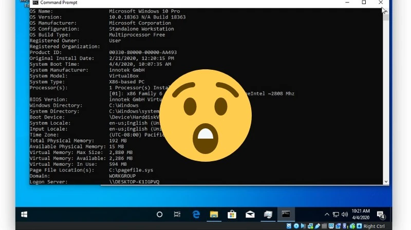 Windows 10 uruchomiony na komputerze, na którym nie powinien działać