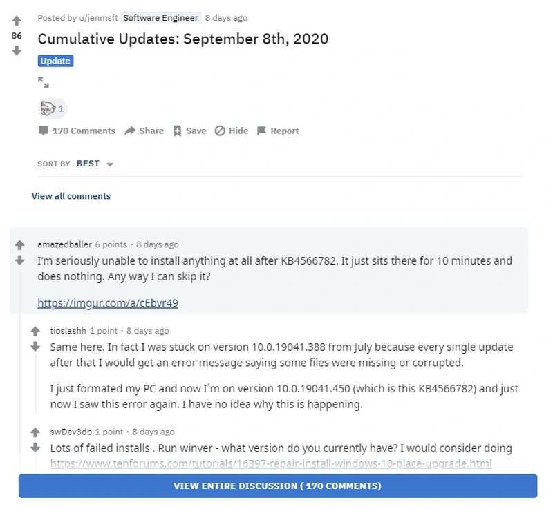 Aktualizacja Windows 10 psuje kluczowe programy