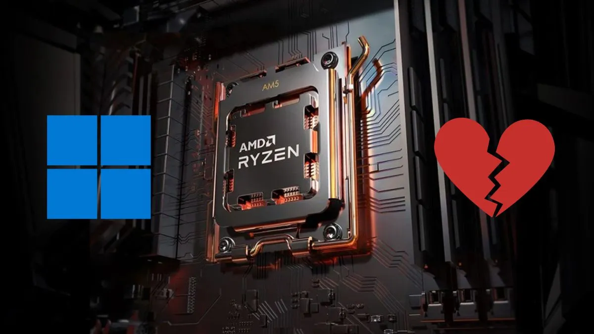 Windows 11 rujnuje wydajność procesorów AMD Ryzen 7000