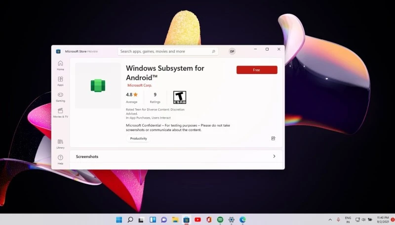 Tak wyglądają aplikacje z Androida w Windows 11