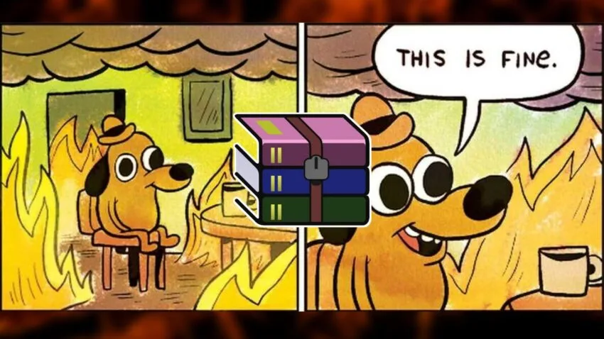 WinRAR reaguje na decyzję Microsoftu memem. Zrobiło się smutno