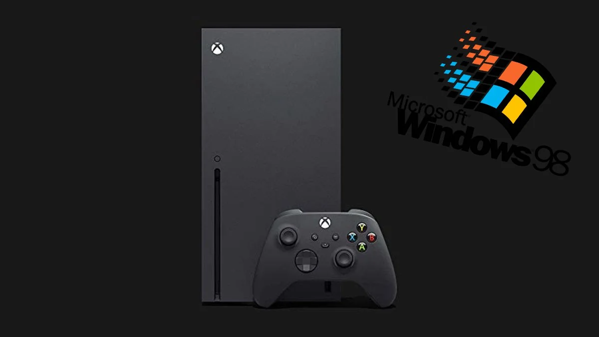 Windows 98 zainstalowany na Xbox Series X. Można uruchomić na nim klasyczne gry