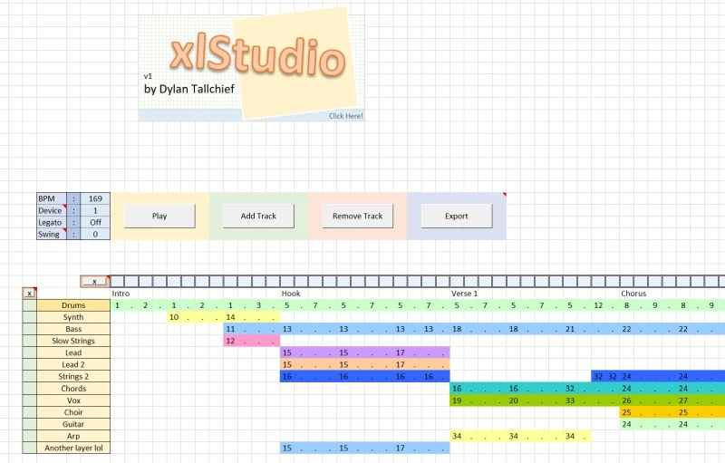 W tym arkuszu Excel skomponujesz i odtworzysz własną muzykę – spróbuj!