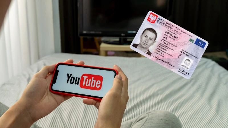 YouTube żąda od Polaków numerów kart i dowodów tożsamości